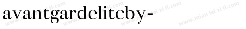 avantgardelitcby字体转换