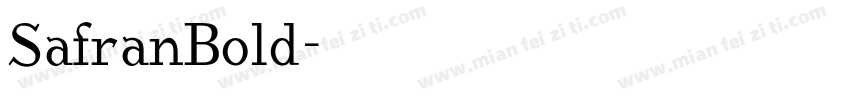 SafranBold字体转换