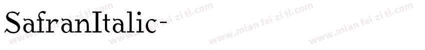 SafranItalic字体转换