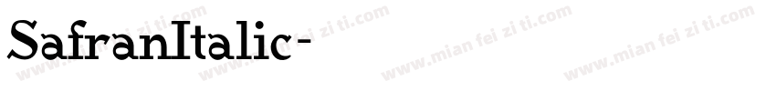 SafranItalic字体转换