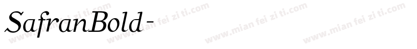 SafranBold字体转换