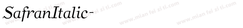 SafranItalic字体转换