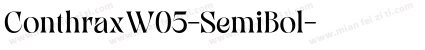ConthraxW05-SemiBol字体转换