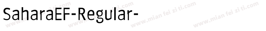 SaharaEF-Regular字体转换