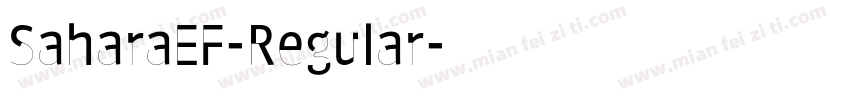 SaharaEF-Regular字体转换