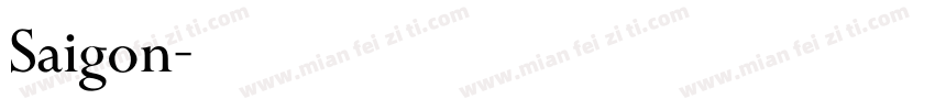 Saigon字体转换