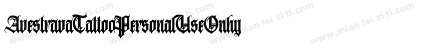 AvestravaTattooPersonalUseOnhy字体转换