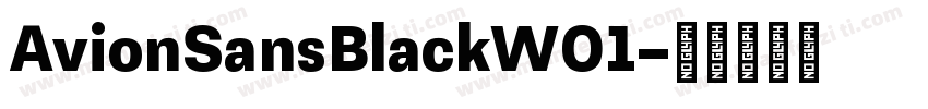 AvionSansBlackW01字体转换