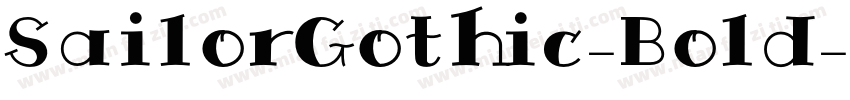 SailorGothic-Bold字体转换