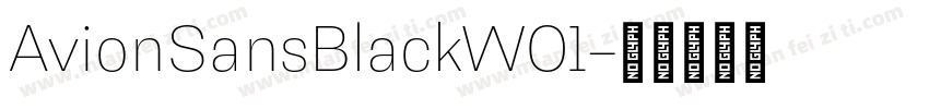 AvionSansBlackW01字体转换