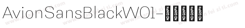 AvionSansBlackW01字体转换
