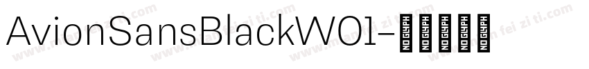 AvionSansBlackW01字体转换