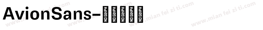 AvionSans字体转换