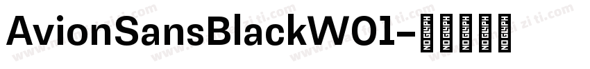 AvionSansBlackW01字体转换