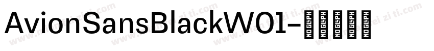 AvionSansBlackW01字体转换