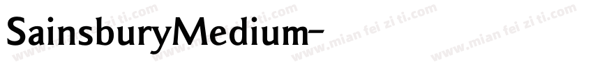 SainsburyMedium字体转换