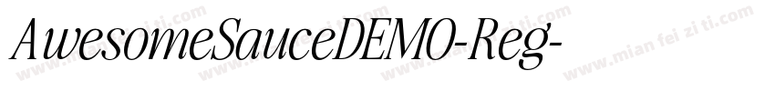 AwesomeSauceDEMO-Reg字体转换