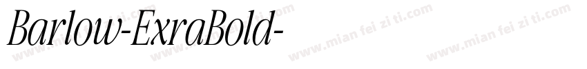 Barlow-ExraBold字体转换