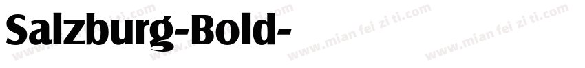 Salzburg-Bold字体转换