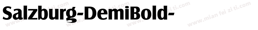 Salzburg-DemiBold字体转换