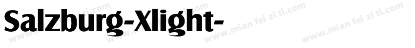 Salzburg-Xlight字体转换