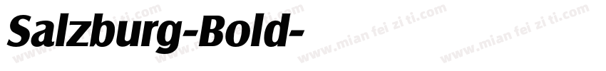 Salzburg-Bold字体转换