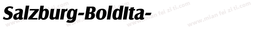 Salzburg-BoldIta字体转换