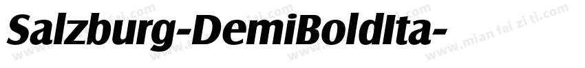 Salzburg-DemiBoldIta字体转换
