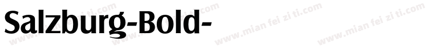 Salzburg-Bold字体转换