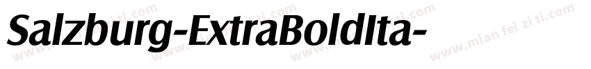 Salzburg-ExtraBoldIta字体转换