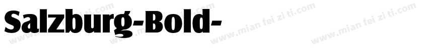 Salzburg-Bold字体转换