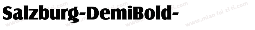 Salzburg-DemiBold字体转换