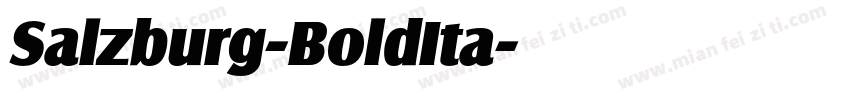 Salzburg-BoldIta字体转换
