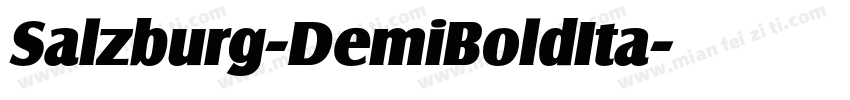 Salzburg-DemiBoldIta字体转换