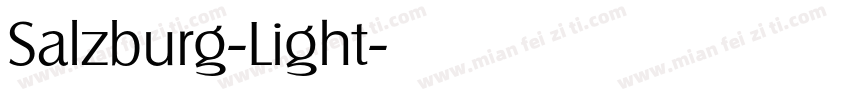 Salzburg-Light字体转换