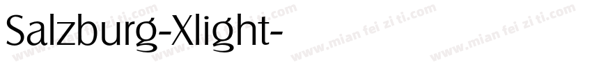Salzburg-Xlight字体转换