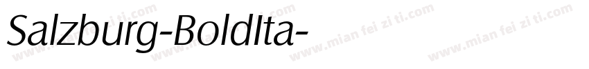 Salzburg-BoldIta字体转换