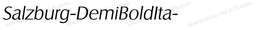 Salzburg-DemiBoldIta字体转换