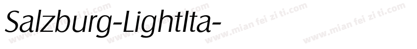 Salzburg-LightIta字体转换