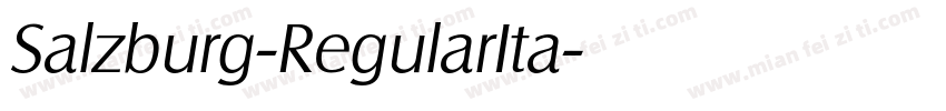 Salzburg-RegularIta字体转换