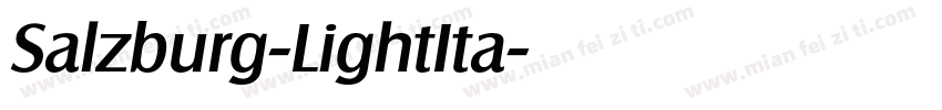 Salzburg-LightIta字体转换
