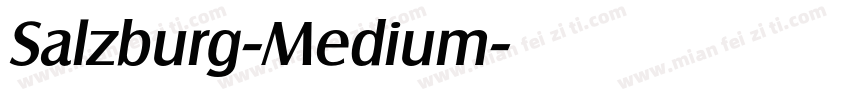 Salzburg-Medium字体转换