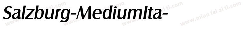 Salzburg-MediumIta字体转换