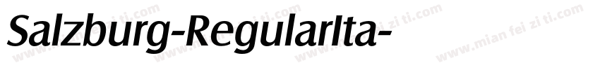 Salzburg-RegularIta字体转换