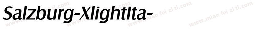 Salzburg-XlightIta字体转换