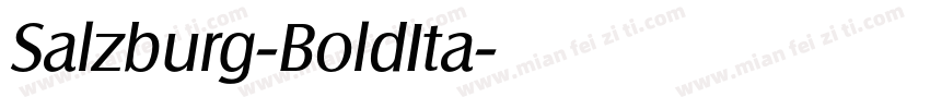 Salzburg-BoldIta字体转换