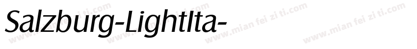 Salzburg-LightIta字体转换