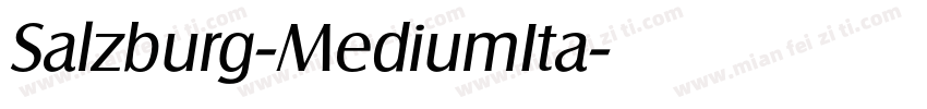 Salzburg-MediumIta字体转换