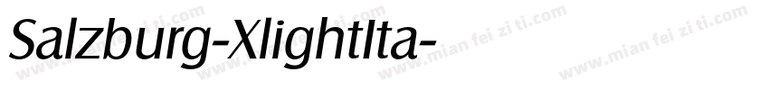 Salzburg-XlightIta字体转换