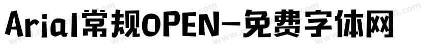 Arial常规OPEN字体转换